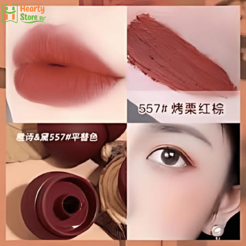 Novo - Light Silky Milk Jar Lip Mud 6g (မှိုလုံးပုံဟောင်း)