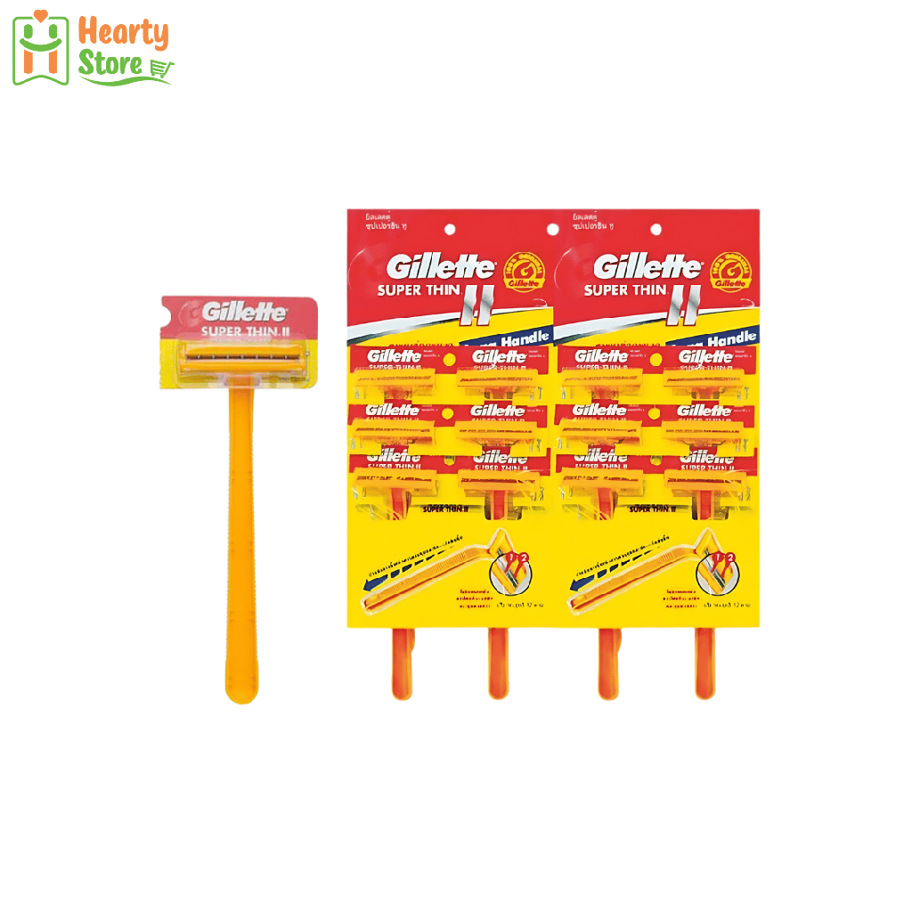 Gillette - Super Thin II တစ်ခါသုံး မုတ်ဆိတ်ရိတ်ဂျုတ်