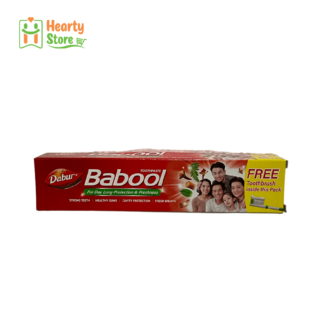 Babool သွားတိုက်ဆေး 80g + သွားတိုက်တံ