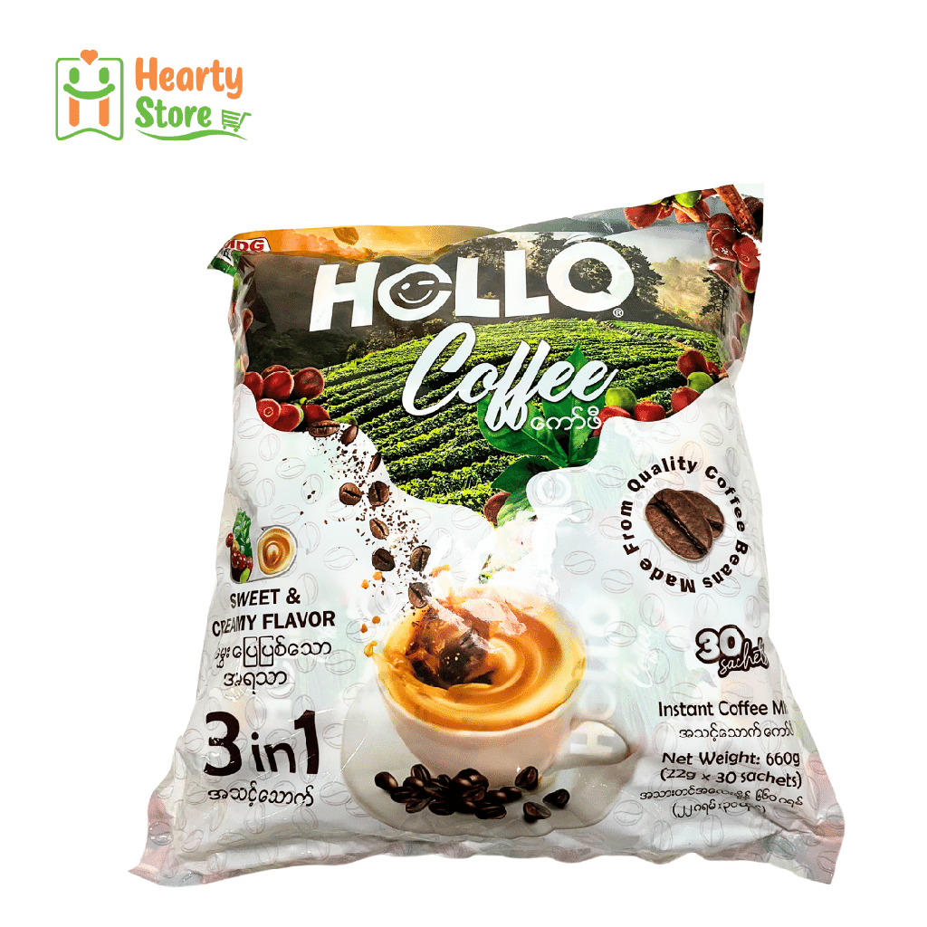 Hello Coffee - ကော်ဖီ (30ထုပ်ပါ)