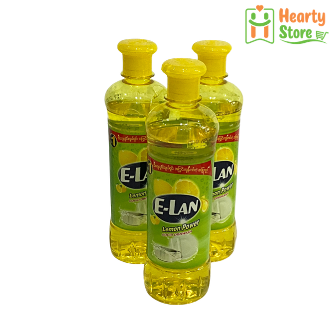 E-Lan - Lemond Power ပန်းကန်ဆေး ဆပ်ပြာရည် 450g