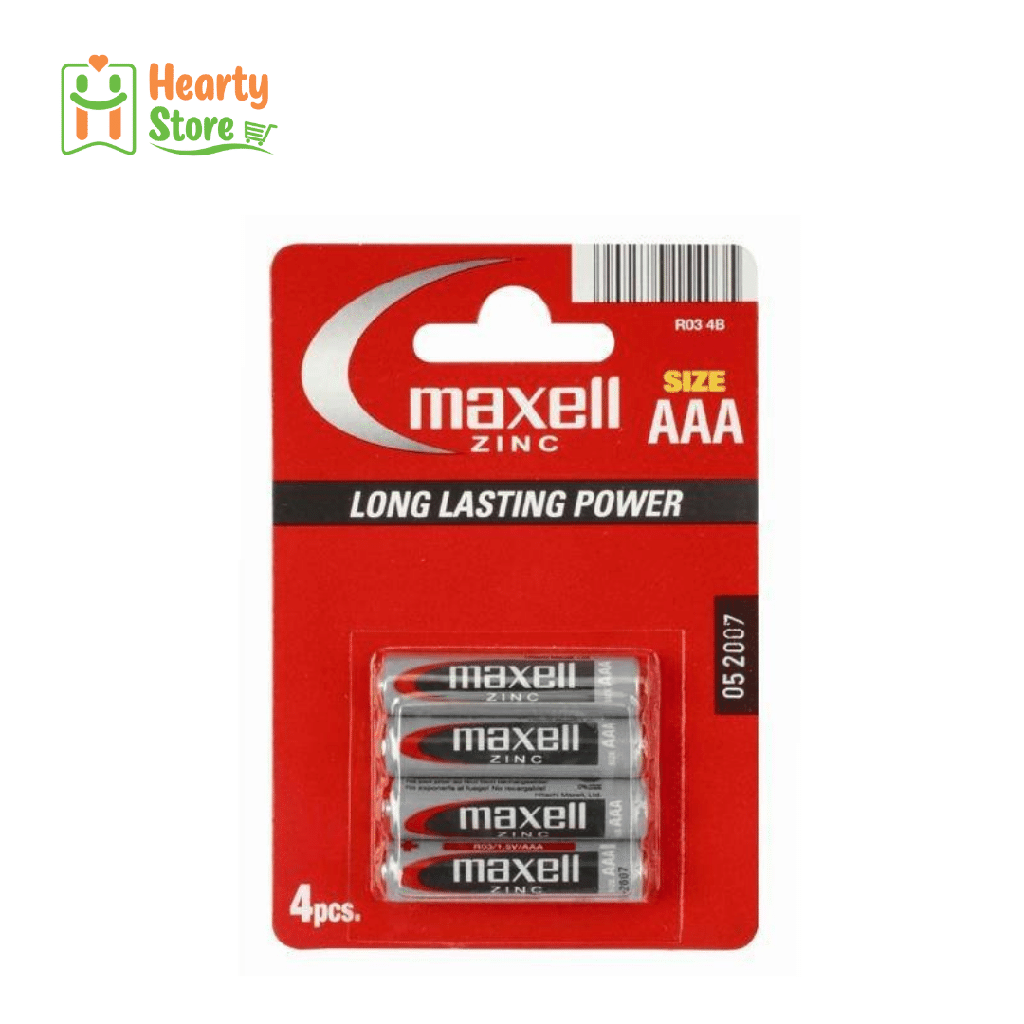 Maxell - Alkaline ဓာတ်ခဲ (AAA 4လုံးတွဲ)