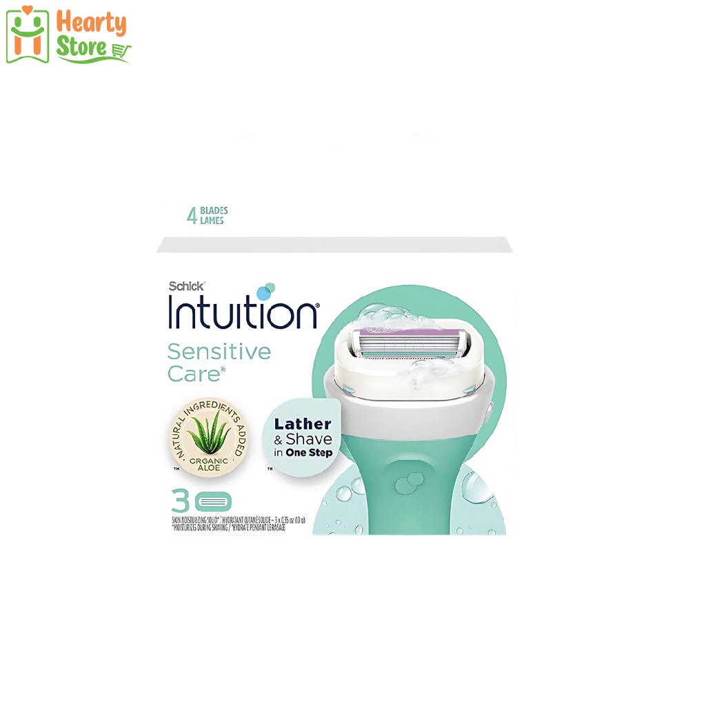 Schick - Intuition Sensitive Care အမွှေးရိတ်ဓား Refills (3PCS)
