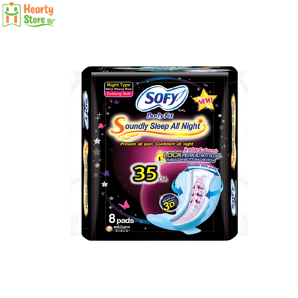 Sofy Body Fit အမျိုးသမီး လစဉ်သုံး (ည - 35cm) 8ခုပါ