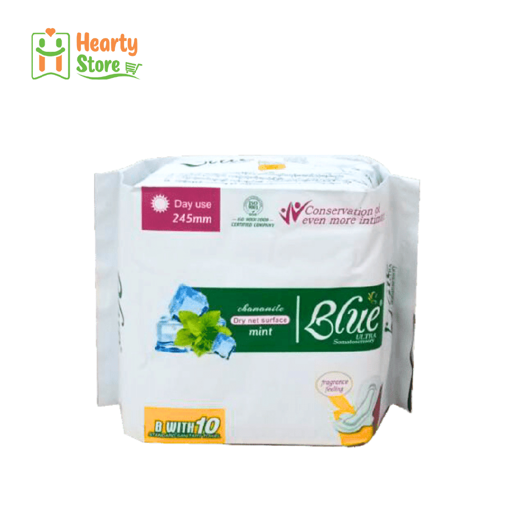 Blue အမျိုသမီးလစဉ်သုံး (နေ့ - 245mm) (အဖြူထုပ်)