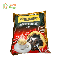 [33-P-C-3in1-30] Premier ကော်ဖီမစ် 3in1 (30ထုပ်ပါ)