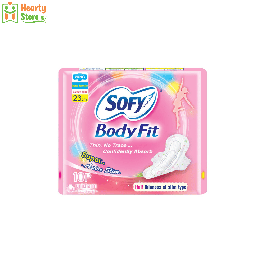 [17-Sf-D-BF-23] Sofy Body Fit အမျိုးသမီး လစဉ်သုံး (ချည်သား - နေ့ - 23cm) 10ခုပါ