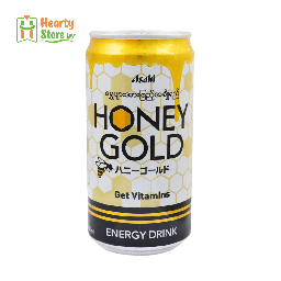 [01-HG-ED-250] Honey Gold (ရွှေပျား) အားဖြည့်အချိုရည်သံဗူး 250ml