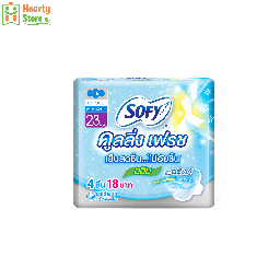 [17-S-P-CF-D-23] Sofy Cooling Fresh အမျိုးသမီးလစဉ်သုံး (နေ့ - 23cm) 4ခုပါ