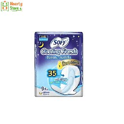 [17-S-P-CF-N-35] Sofy Cooling Fresh အမျိုးသမီးလစဉ်သုံး (ည - 35cm) 9ခုပါ
