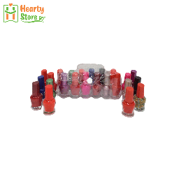 [39-O-N-C-12P] လက်သည်းနီရောင်စုံ