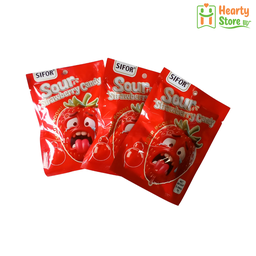 [0835-HS-0075] Sour - စတော်ဘယ်ရီ ချိုချဉ်ထုတ် 11g
